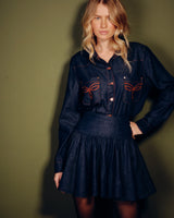 Camisa Jeans com Bordado