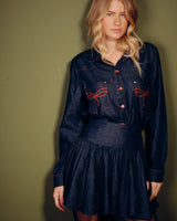 Camisa Jeans com Bordado