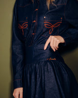 Camisa Jeans com Bordado
