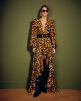 Vestido Animal Print Assimétrico