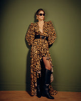 Vestido Animal Print Assimétrico
