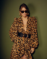 Vestido Animal Print Assimétrico
