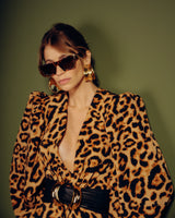 Vestido Animal Print Assimétrico