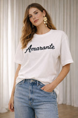 Camiseta Amarante Script